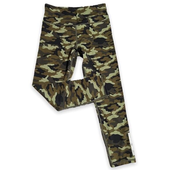 ZYIA Light Green Camo Reflective Soft N Snug Legging Mid Rise 7/8 24” Small - Picture 5 of 16